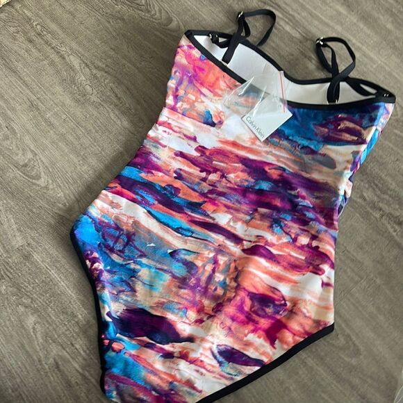 Calvin Klein Black One Piece Swimsuit - Picture 3 of 3